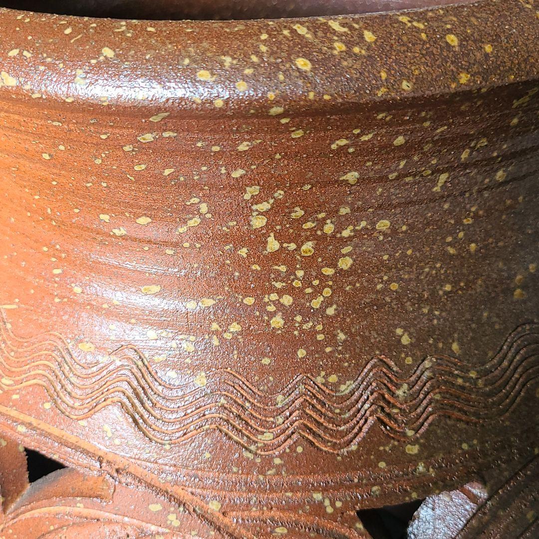 信楽焼傘立て  唐草大壷  高さ５４cm