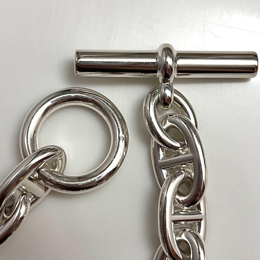 エルメス シェーヌダンクルTGM 12コマ シルバー925 ブレスレット