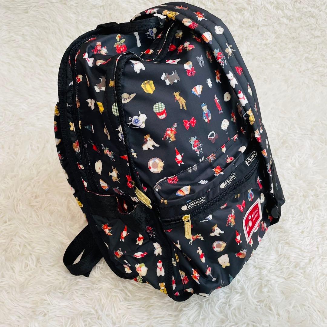 LeSportsac × ピンクハウス　ROUTE SM BACKPACK 黒