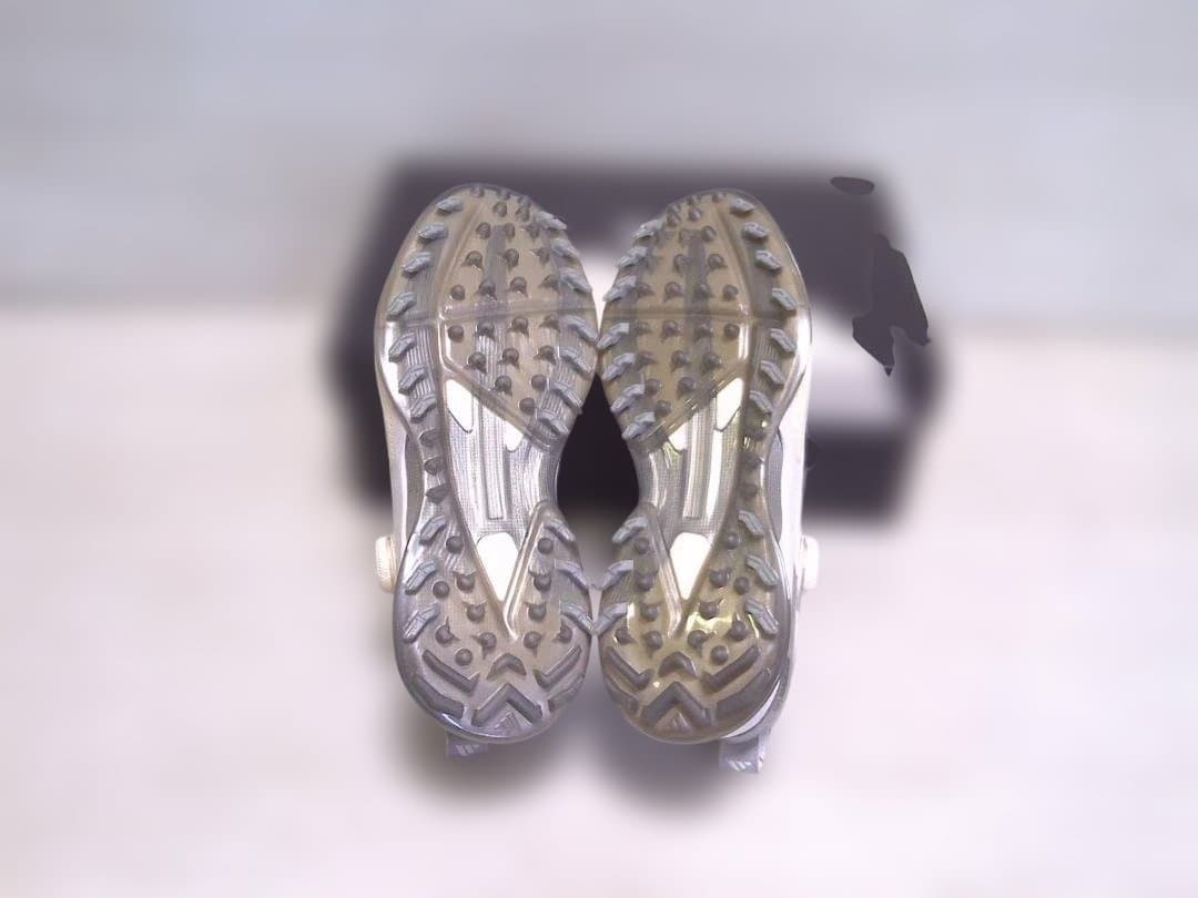 新品）アディダス　ゴルフシューズ BOAホワイト/シルバー/グレー　25.0cm