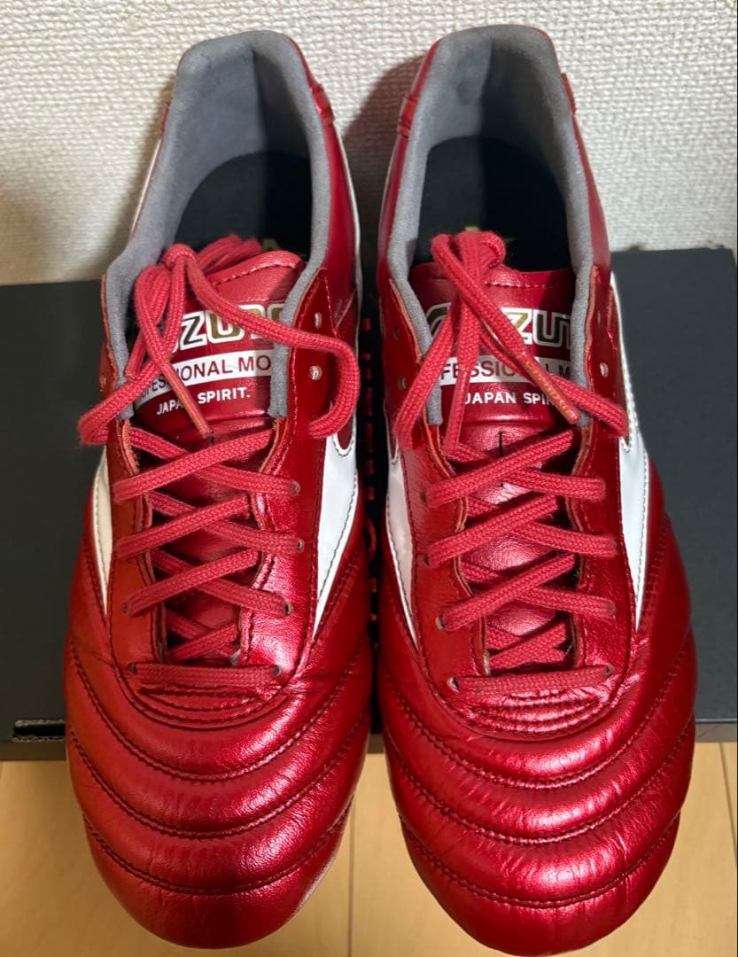 24.0cm ミズノ サッカー モレリア2 JAPAN 限定 スパイク　レッド