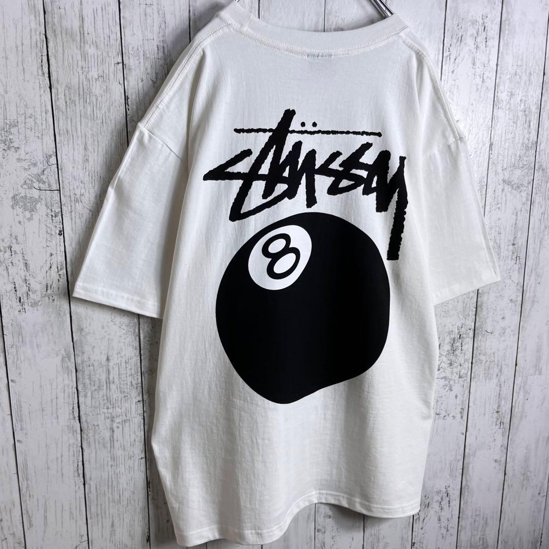新品】【両面プリント】ステューシー 8ボール Tシャツ XL ナチュラル