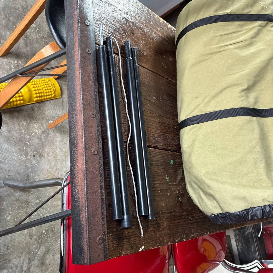 8tailパップテントサイド ウール前、後付