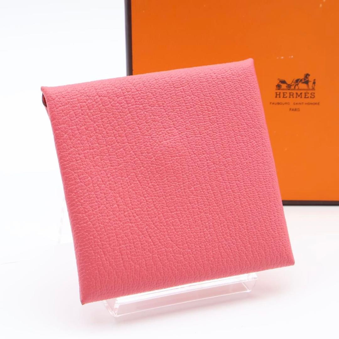 【未使用品】HERMES バスティア　ケース　小銭入れ　ピンク　エプソン