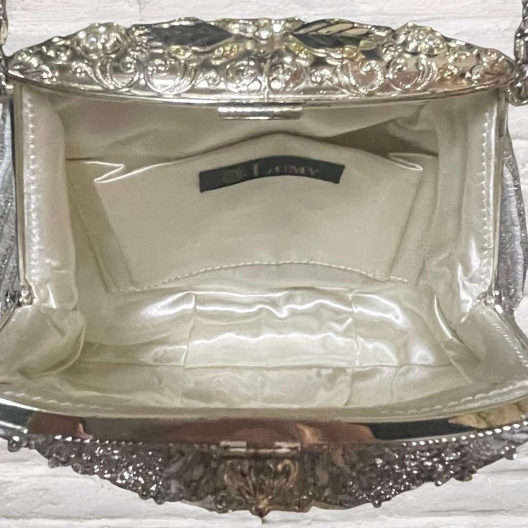 極美品⭐︎高級 Lumy ルミーはしもと ビーズ刺繍 パーティーバッグ