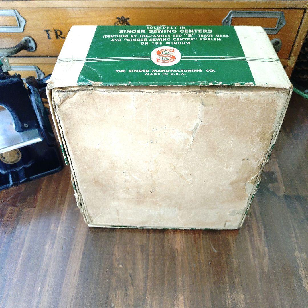 最終値下げ アンティーク Singer シンガー トイミシン 黒 箱・説明書あり
