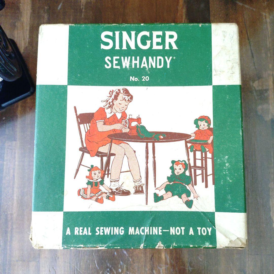 最終値下げ アンティーク Singer シンガー トイミシン 黒 箱・説明書あり