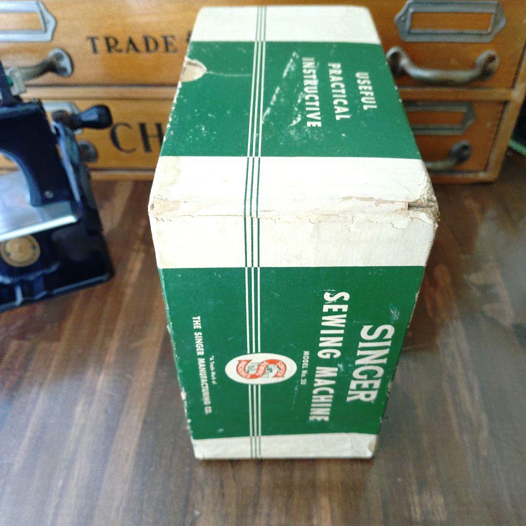 最終値下げ アンティーク Singer シンガー トイミシン 黒 箱・説明書あり