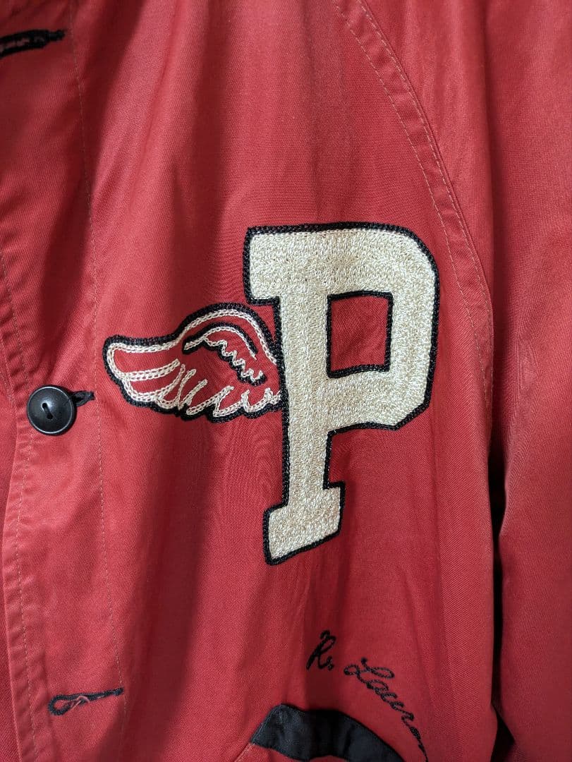 ポロラルフローレン　スタジャン　リバーシブル　メンズL　Ｐウィング