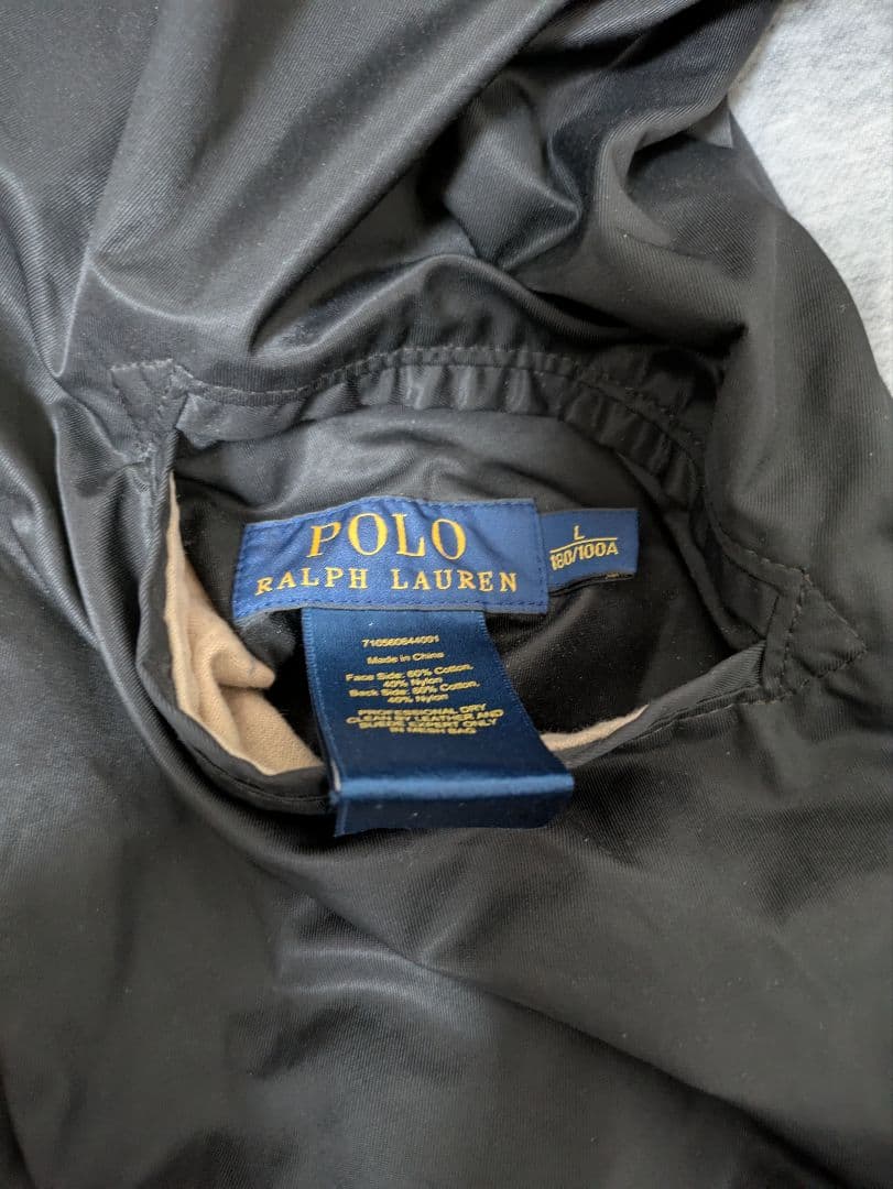 ポロラルフローレン　スタジャン　リバーシブル　メンズL　Ｐウィング
