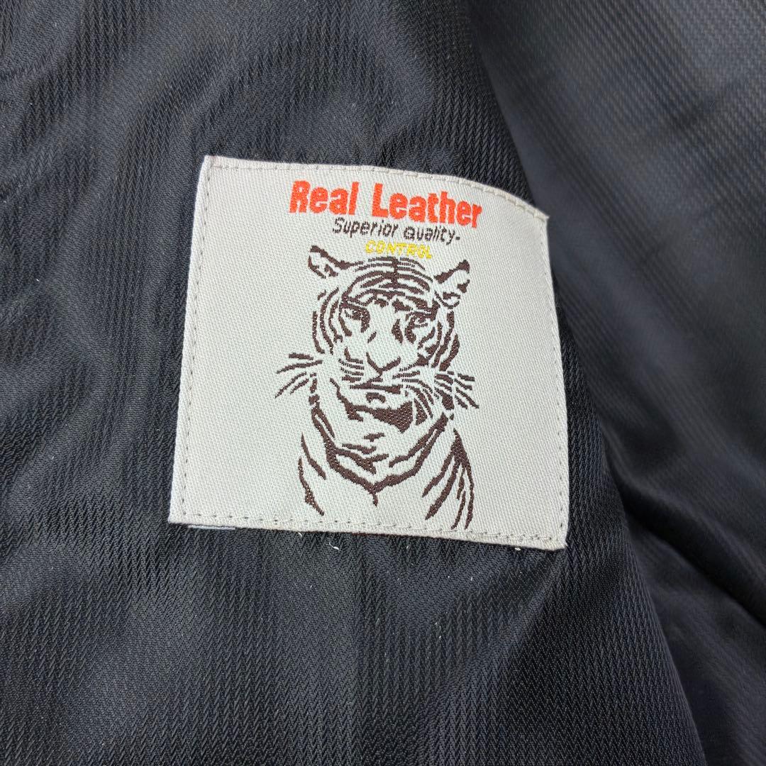 美品　リコリス　ラムレザー　シングルライダース　レザージャケット　3L　ブラック
