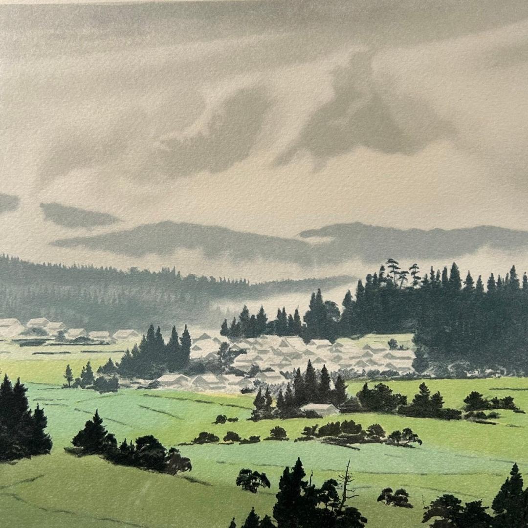 ブライアン・ウィリアムズ「summer」リトグラフ 直筆サイン入り 額縁入り