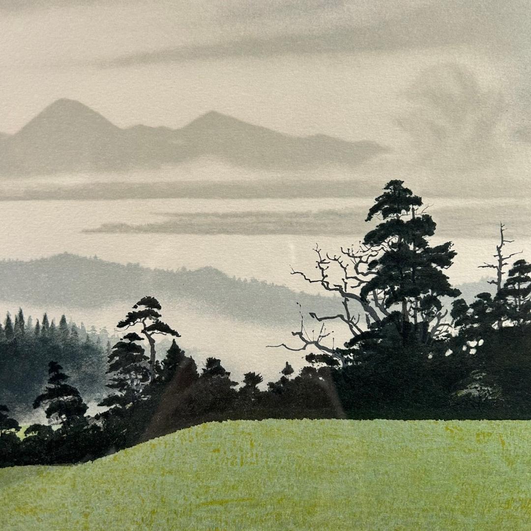 ブライアン・ウィリアムズ「summer」リトグラフ 直筆サイン入り 額縁入り