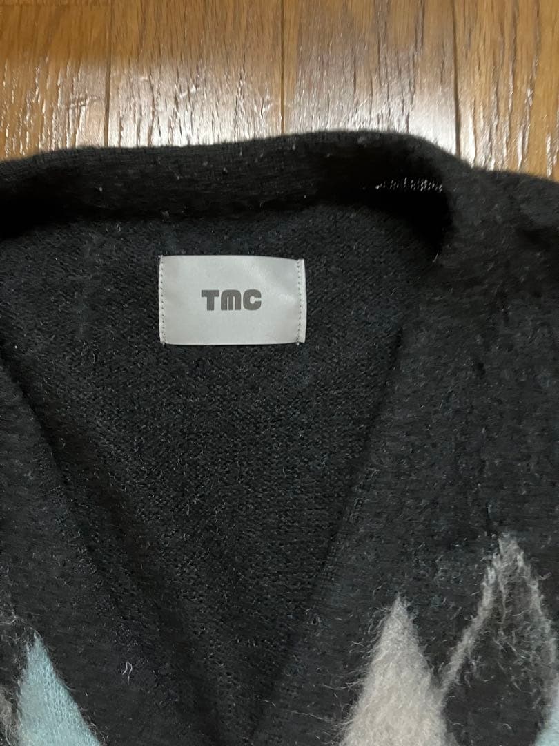 the モンゴリアンチョップス tmc アーガイル モヘアカーディガン