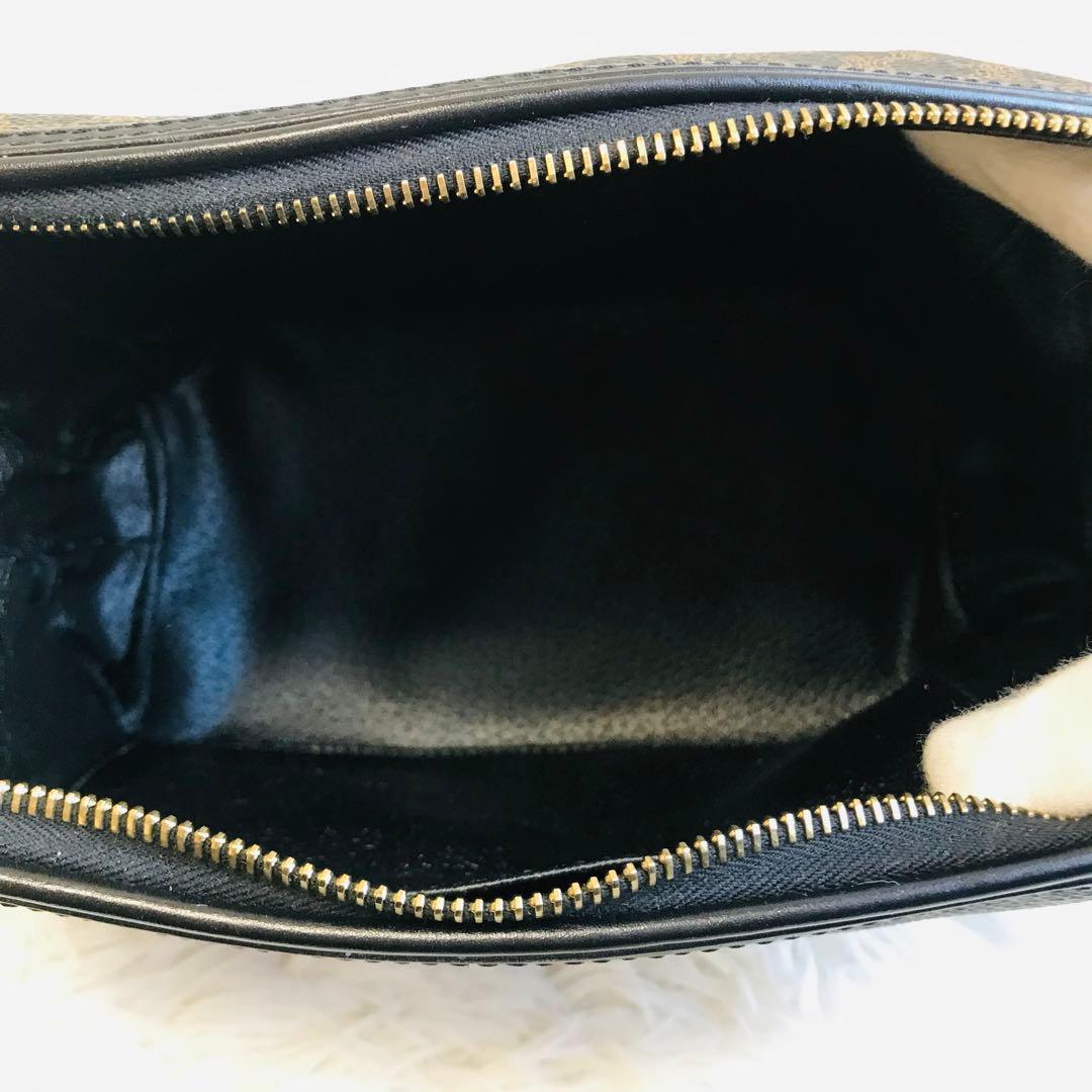 【未使用品】セリーヌ ポーチ 黒マカダム PVC トリオンフ タグ付き