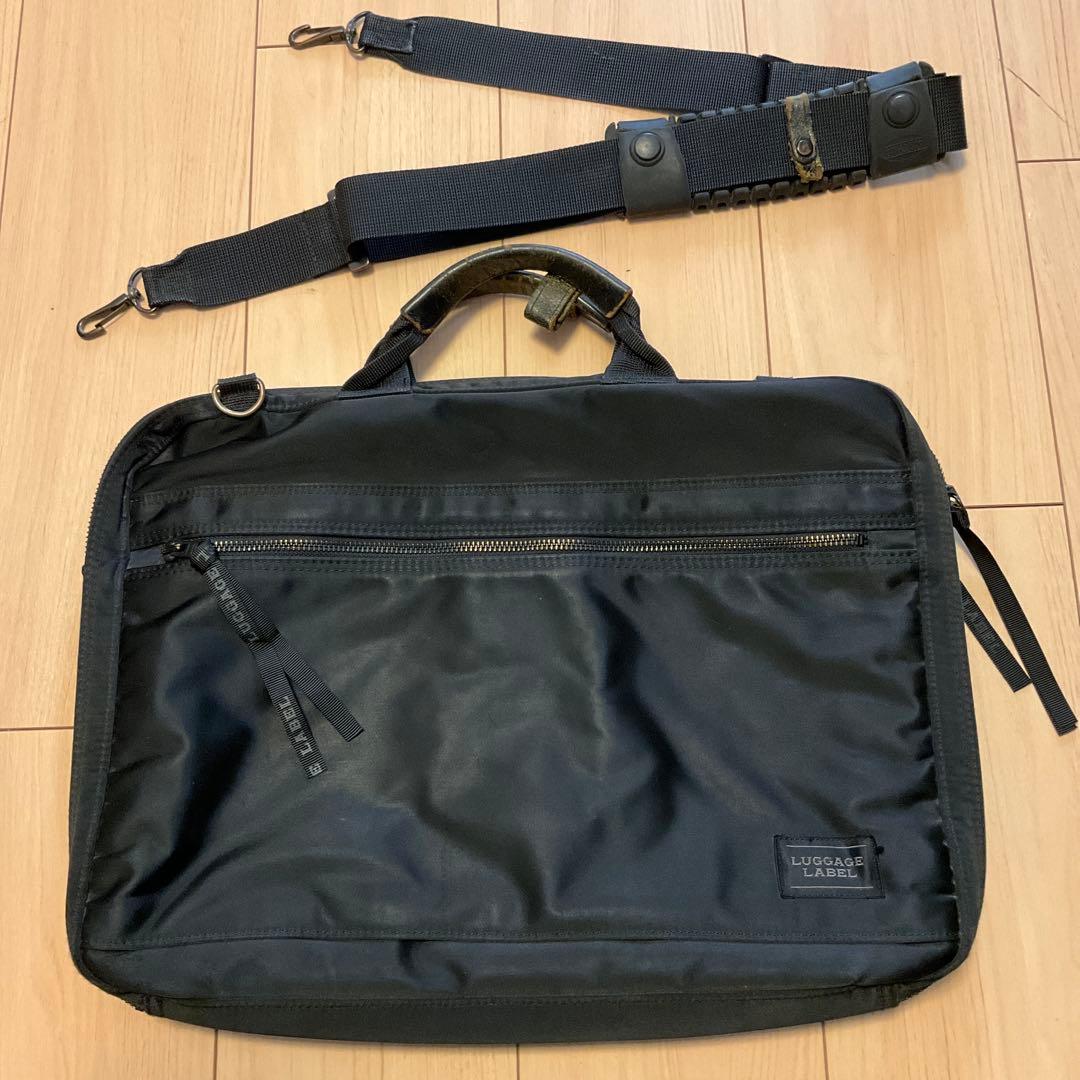 LUGGAGE LABEL✕JALコラボ 吉田カバン 黒 バッグ - メルカリ
