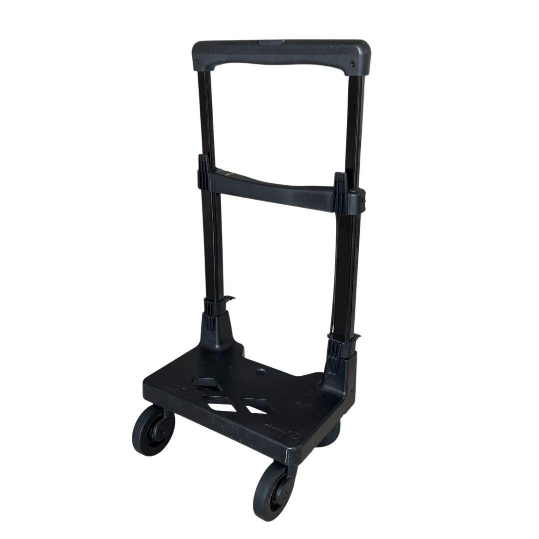 《超美品》スワニー トート キャリーバッグ リボン ４輪ストッパー付き ブラック