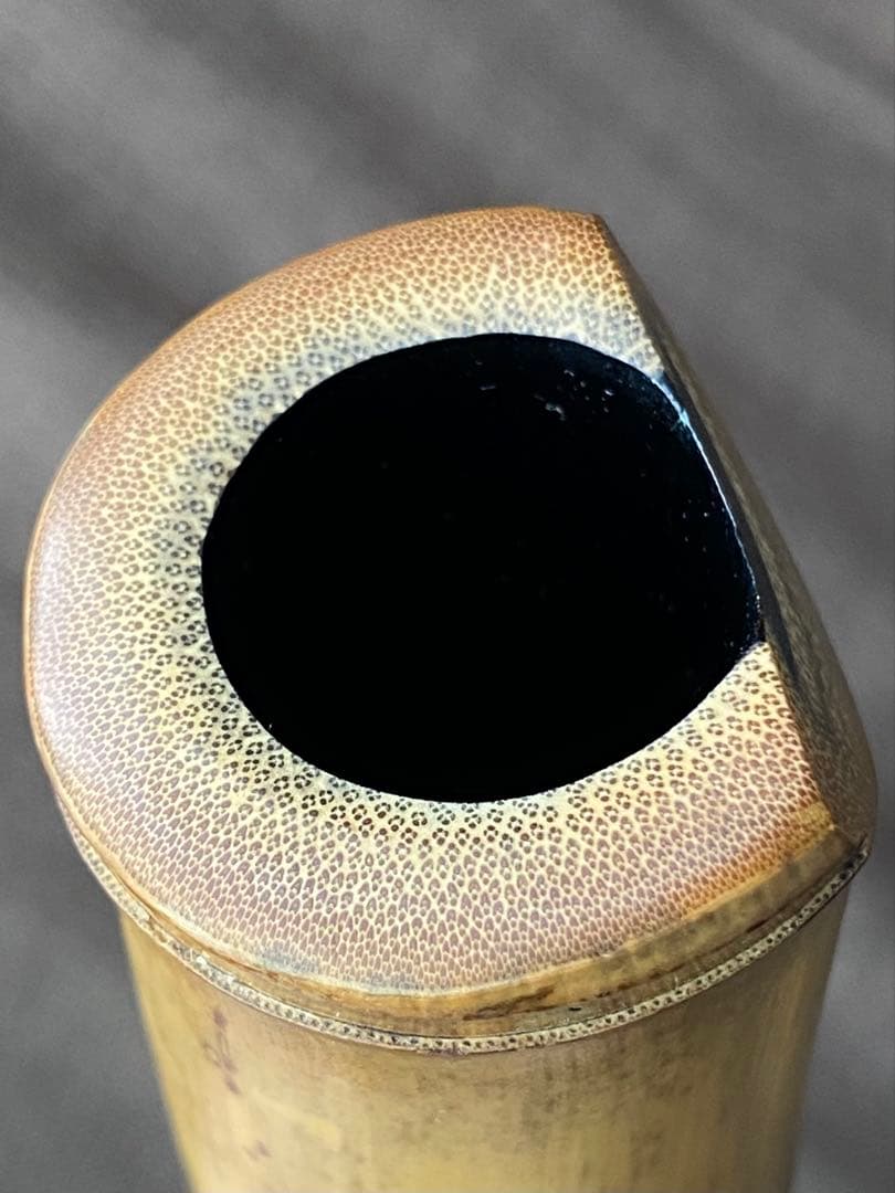 尺八 河野玉水 在銘 銀中継ぎ？ 一尺八寸（約55センチ） 1960