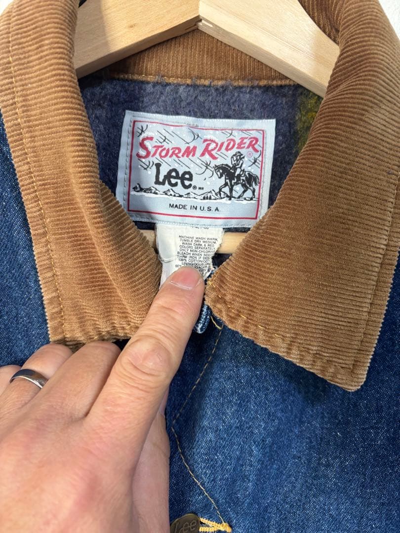 束*郎様 美品！80,s USA製　Lee STORM RIDER デニムジャケ