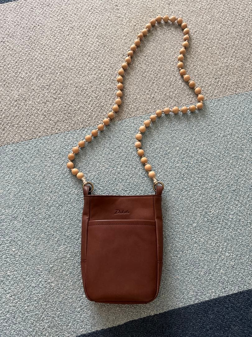 yubeshi×dakotaコラボ ガトー ミニショルダーバッグ チョコ