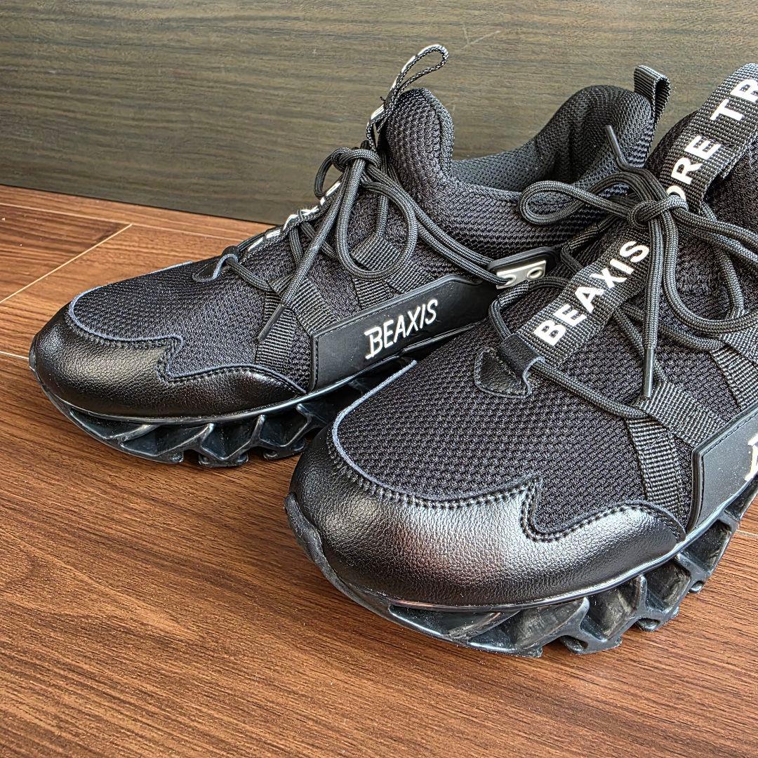 BEAXIS バランスコアスニーカー L 24.5cm 黒 ブラック