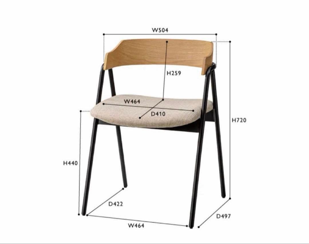 【11/8ちさ】ELEMT(エレムト)　チェア アイアン　unico