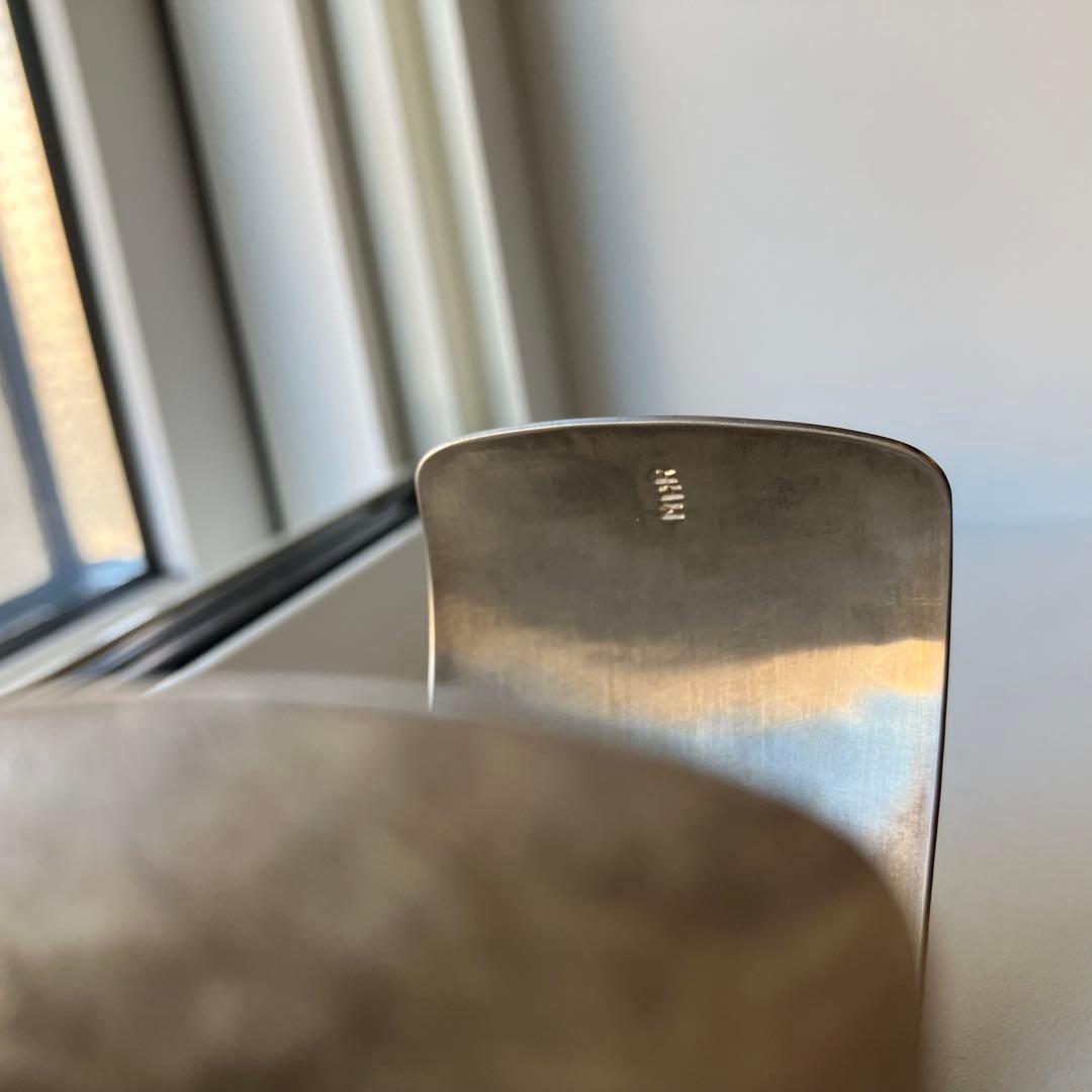 41.5g スターリングシルバー カフブレスレット ワイドバングル