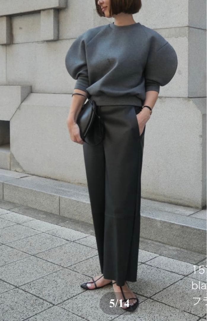 HEVE Funcouture Leather PT black 38 短時間着