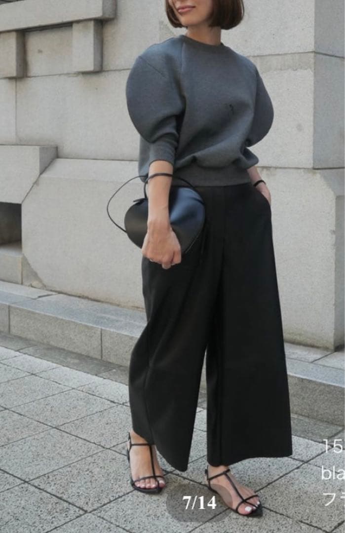 HEVE Funcouture Leather PT black 38 短時間着