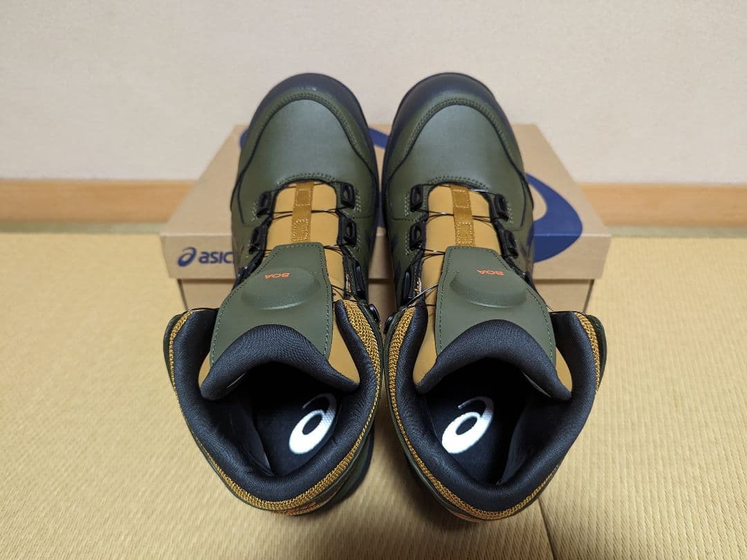 ASICS FCP304 スモッググリーン/限定カラー 27.5cm安全靴