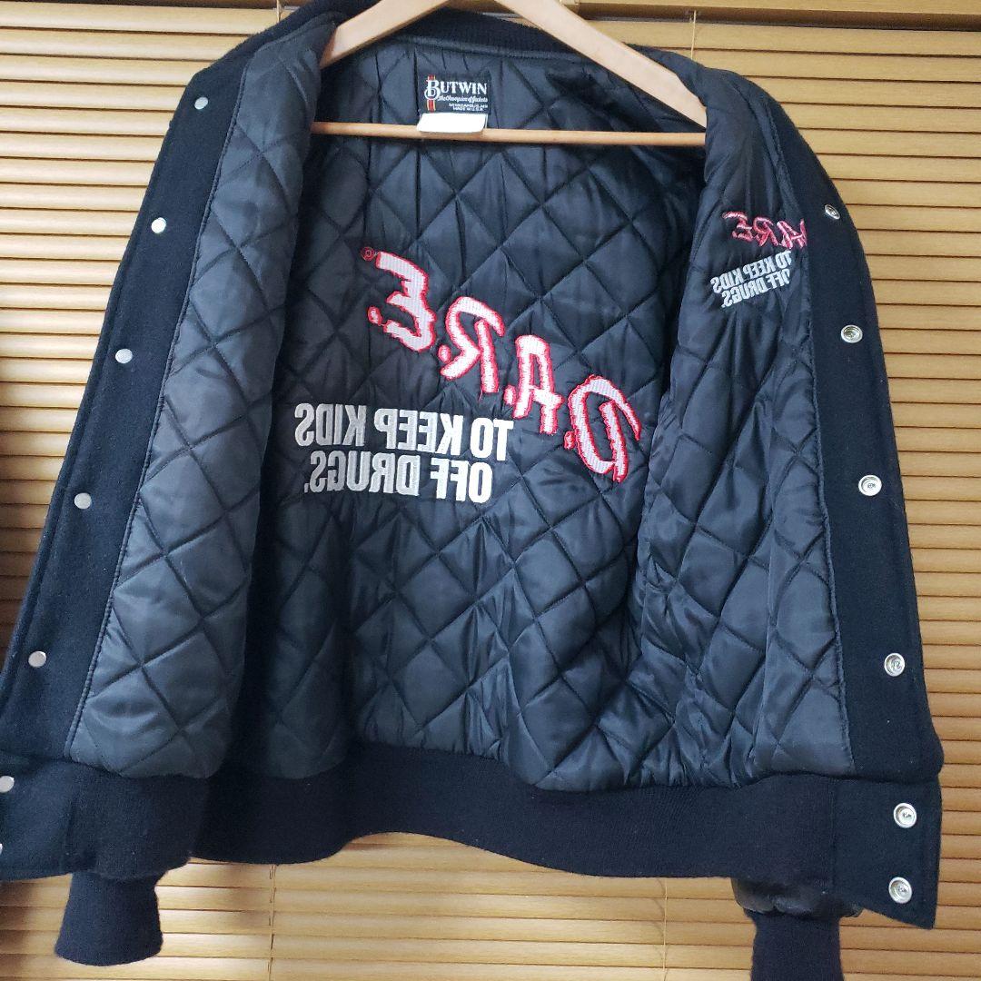 80〜90s BUTWIN \"D.A.R.E.\" VARSITY JACKET