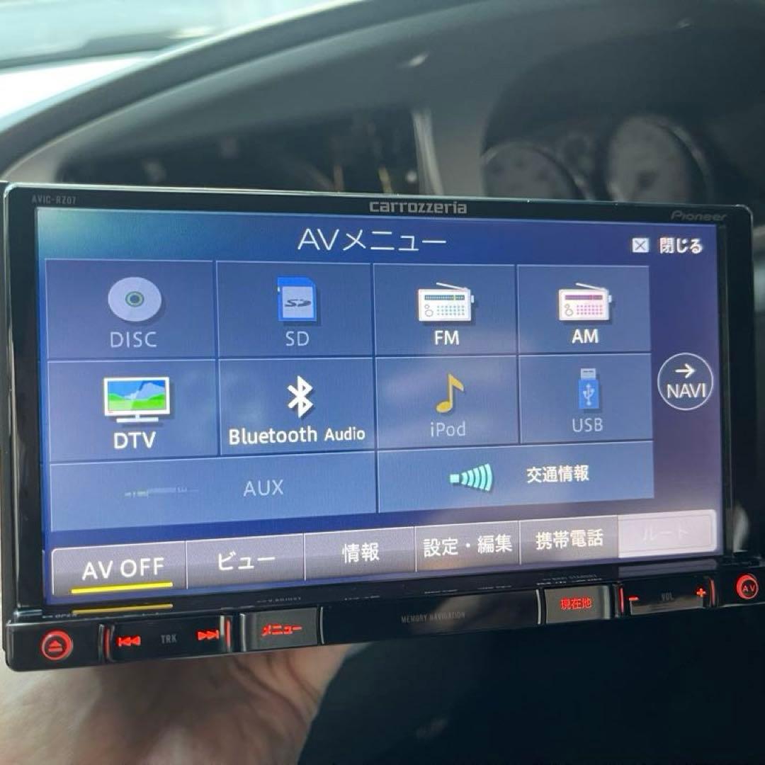 パイオニアカロッツェリアAVIC-RZ07地図2021年 フルセグ　フィルム新品