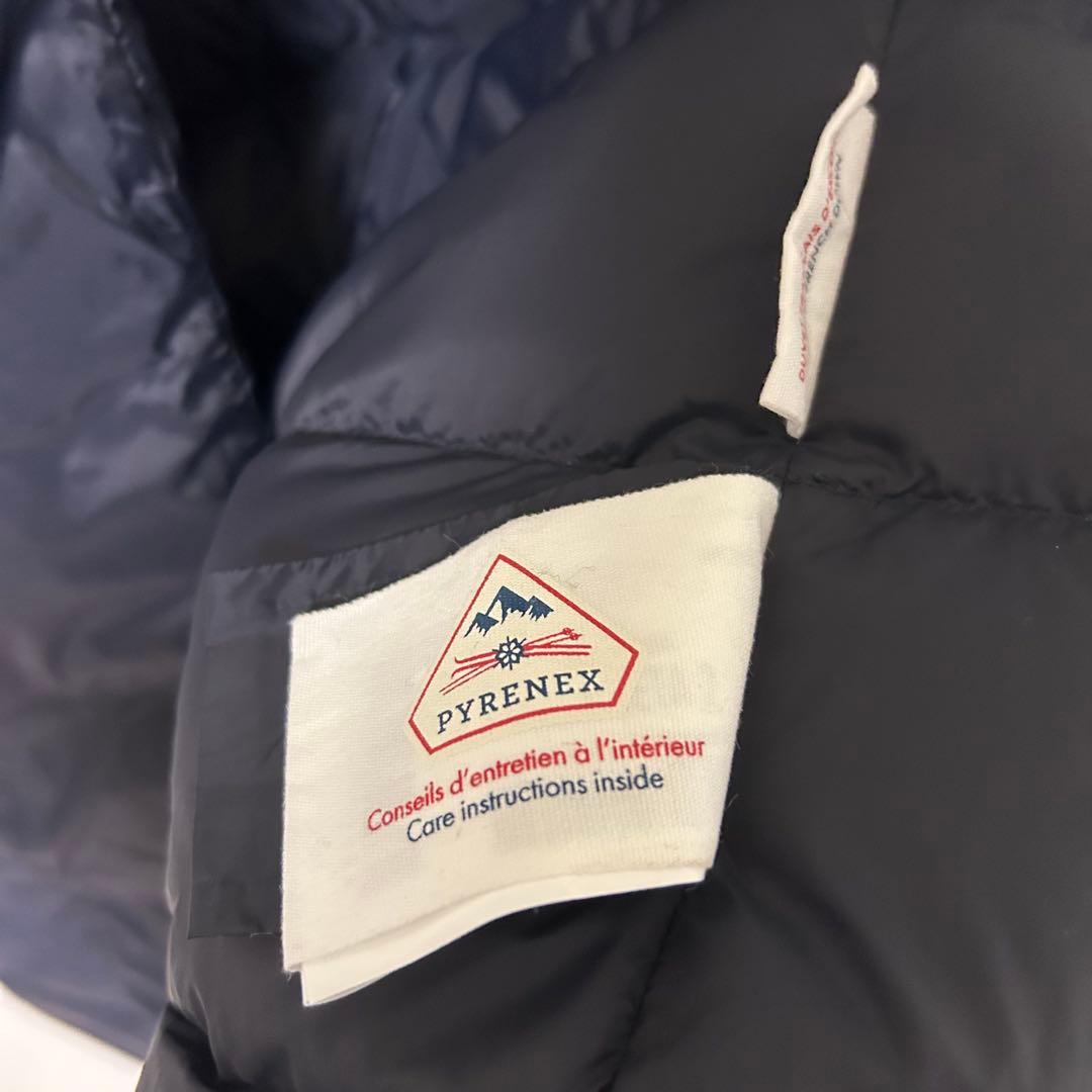 『美品』Pyrenex MALDETA 2 ダウンコート38 ノーカラーダウン