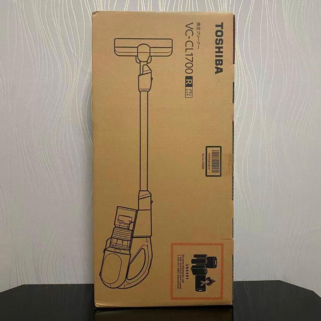 ※東芝(TOSHIBA) スティック掃除機VC-CL1700-R 1.8kg