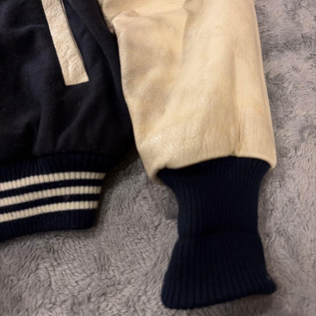 80s Vintage EASTBOY 袖レザー スタジャン フルデコ 刺繍 - メルカリ