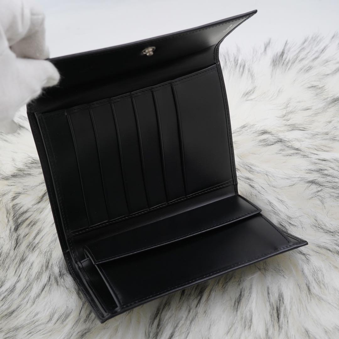 未使用品　Cartier カルティエ　三つ折り財布　パンテール　ブラック　レザー