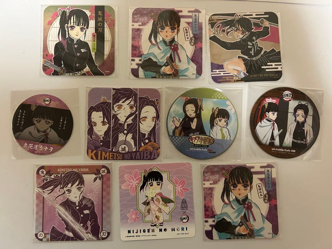 鬼滅の刃 カナヲ しのぶ カナエ 蝶屋敷 アートコースター 10枚セット