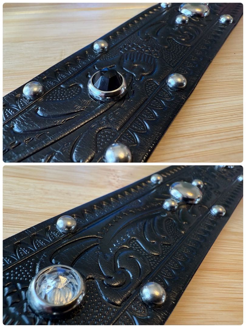 ⭐️新品未使用⭐️アトラクションズ×エースウエスタンベルト⭐️ブラックレザー⭐️34