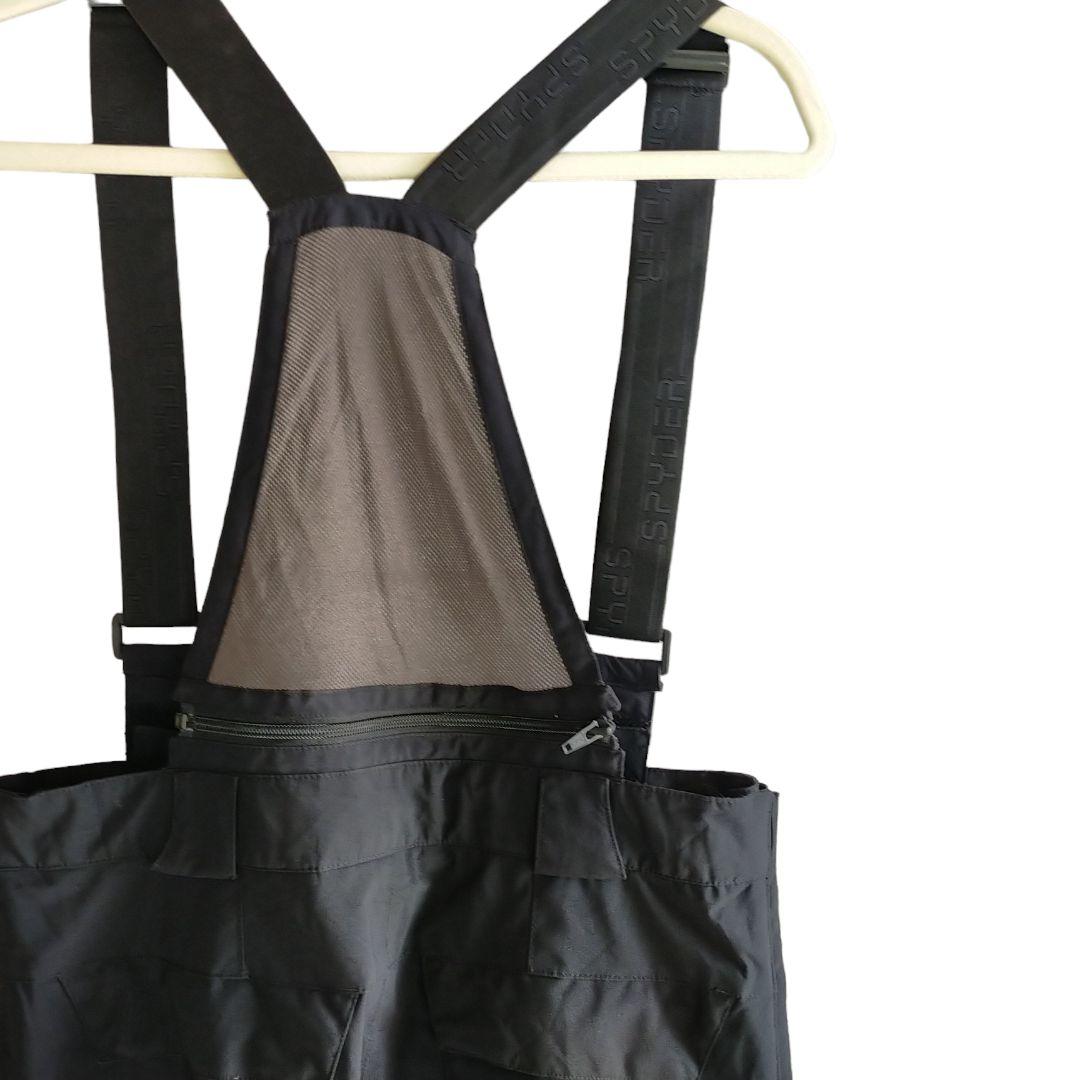 キッズ】US SPYDER 黒 スキー スノーボード ビブパンツ 中綿入り