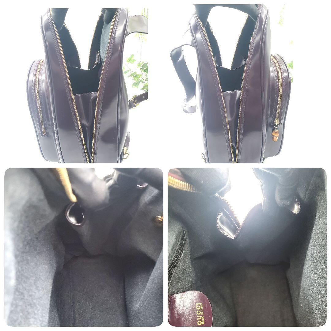希少色✨GUCCI グッチ ショルダーバッグ ボディバッグ パープル系 バンブー
