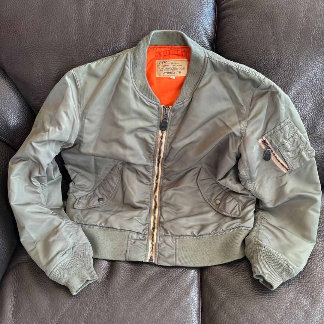 AVIREX MA-1 ジャケット オリーブ カーキ セージ グリーン L XL - メルカリ