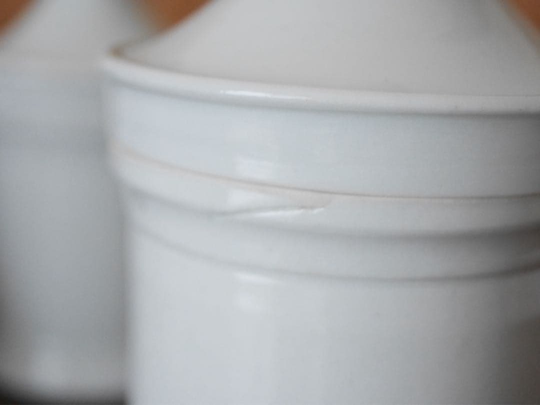 白磁 軟膏瓶 4サイズ アンティーク 薬壺 古道具 キャニスター レトロ