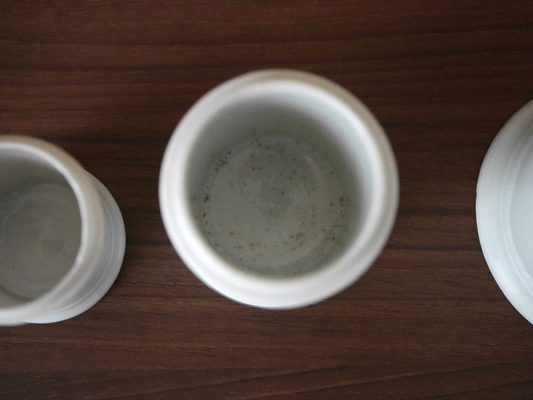 白磁 軟膏瓶 4サイズ アンティーク 薬壺 古道具 キャニスター レトロ