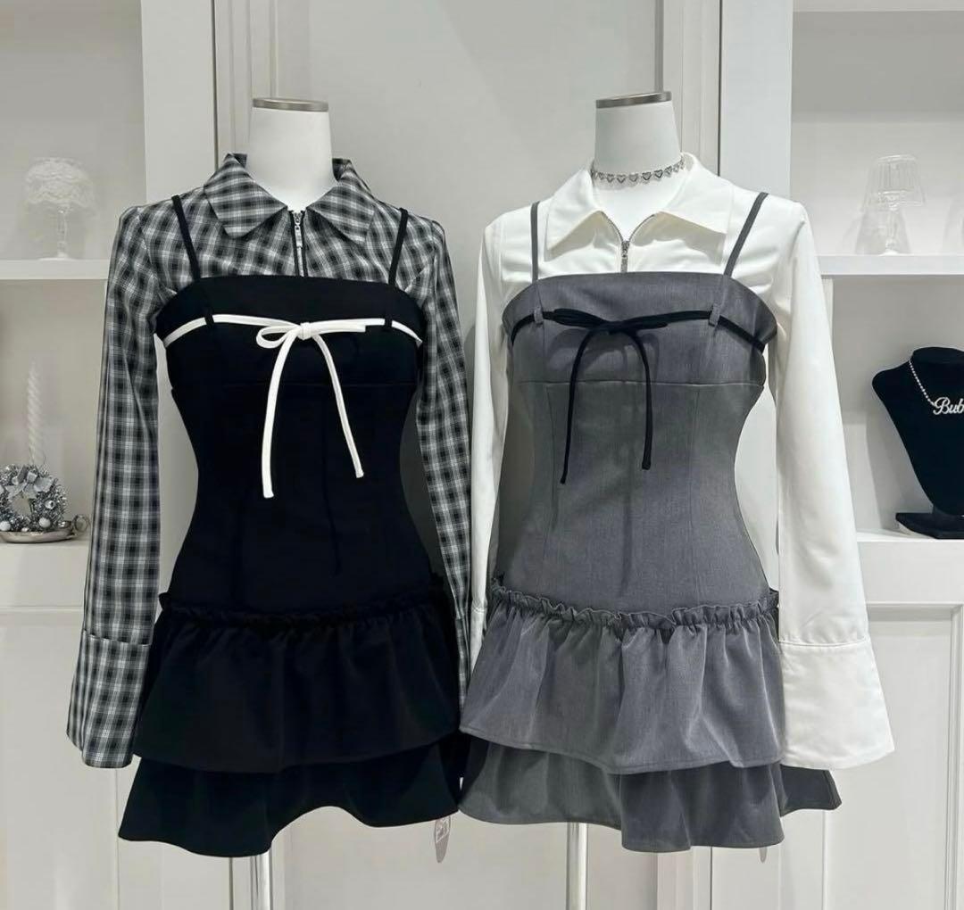 bubbles ティアードリボンキャミワンピース - メルカリ