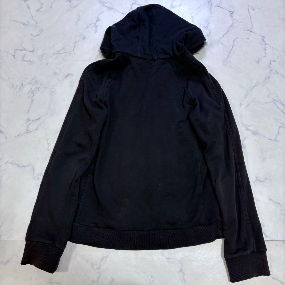 バーバリー ブラックレーベル ノバチェックフード付きジップパーカー L