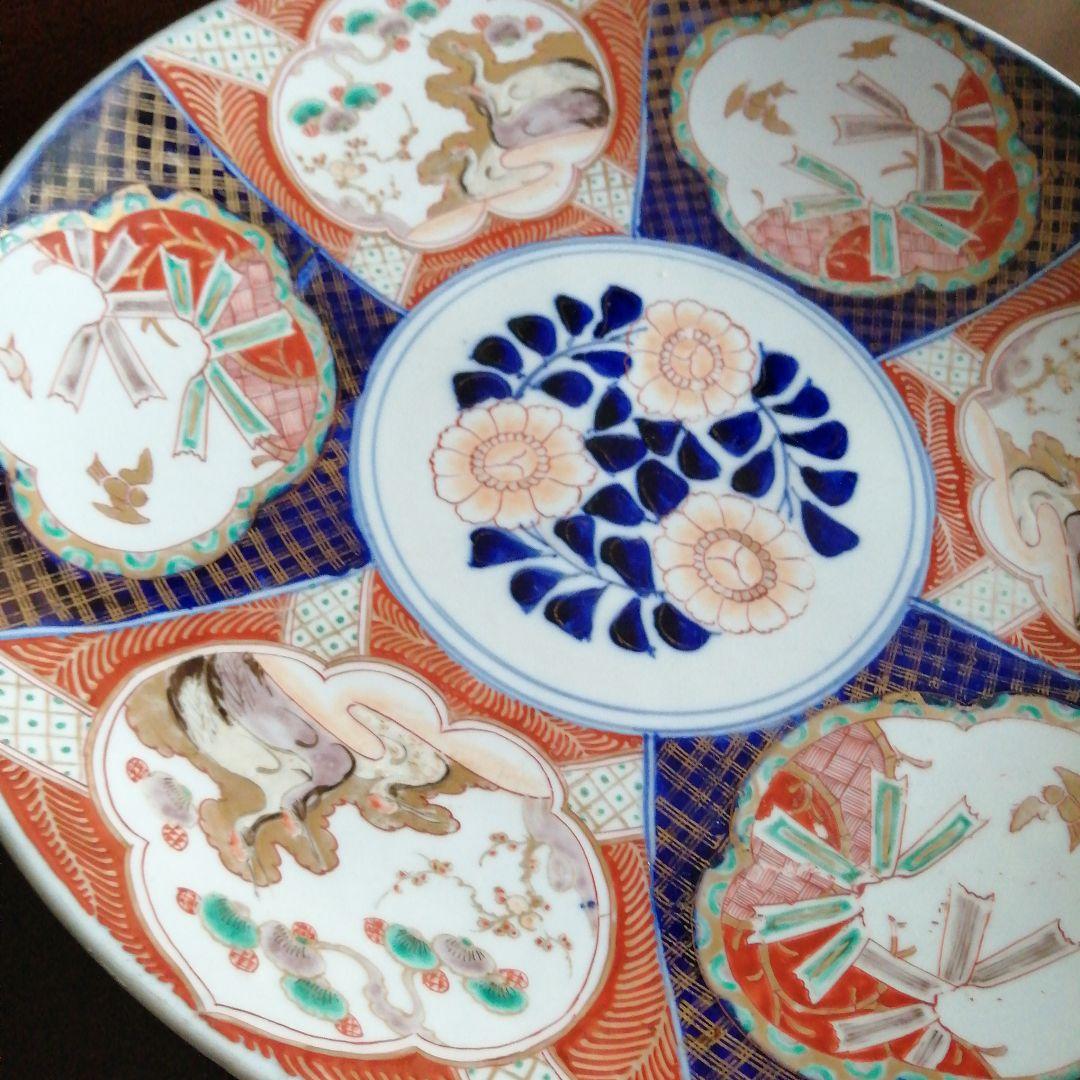 伊万里　金彩錦大皿　40.5cm　明治～大正期