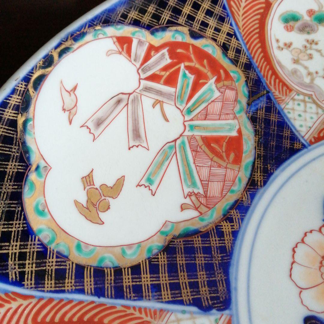 伊万里　金彩錦大皿　40.5cm　明治～大正期
