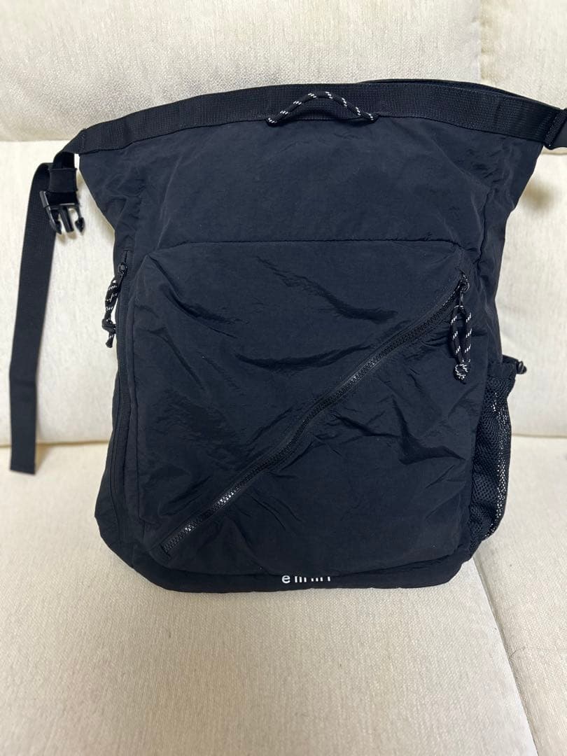 【emmi×MEGALOS】撥水マルチパーパスバックパック　ブラック
