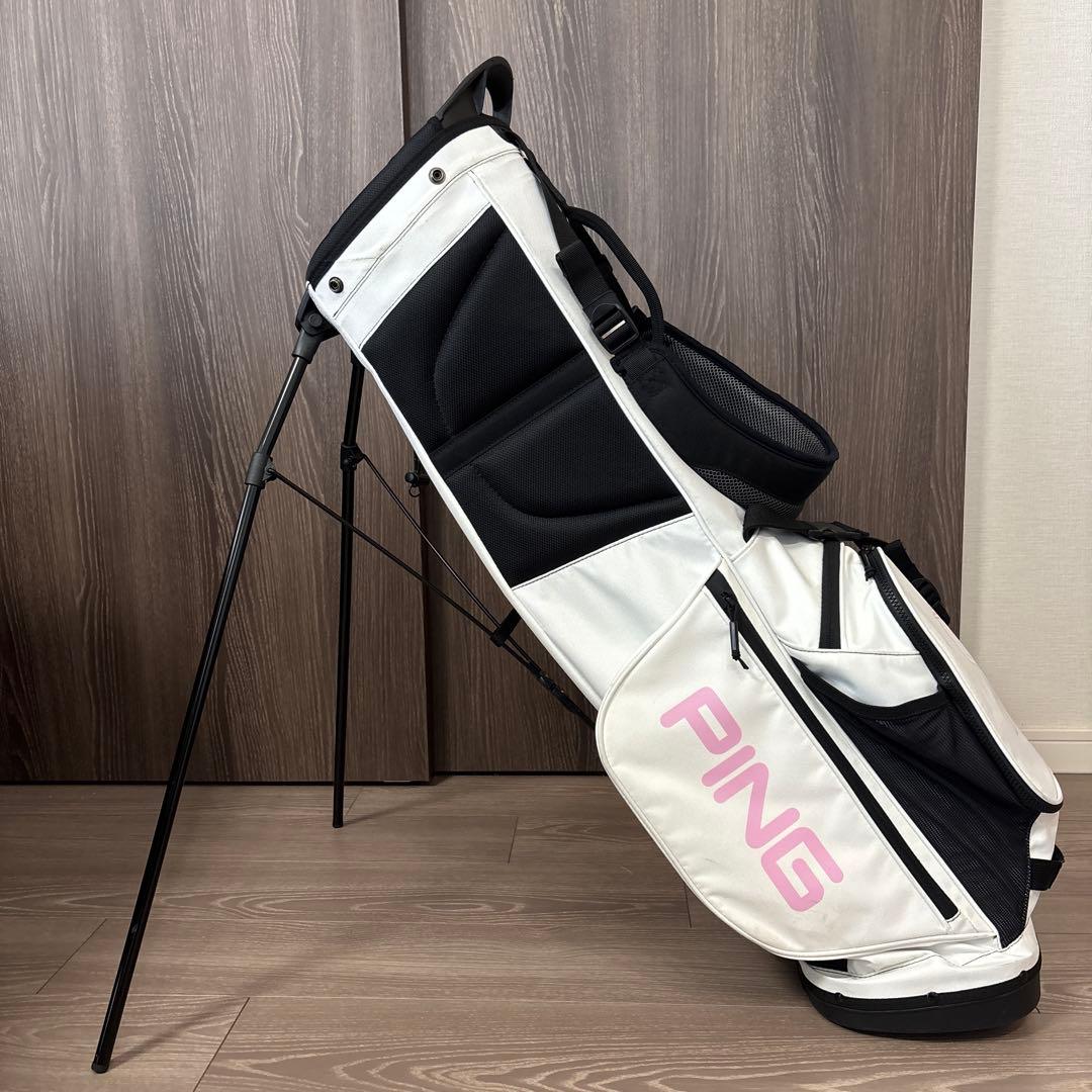 PING ゴルフキャディバッグ ホワイト✖️ピンク カスタムオーダーお