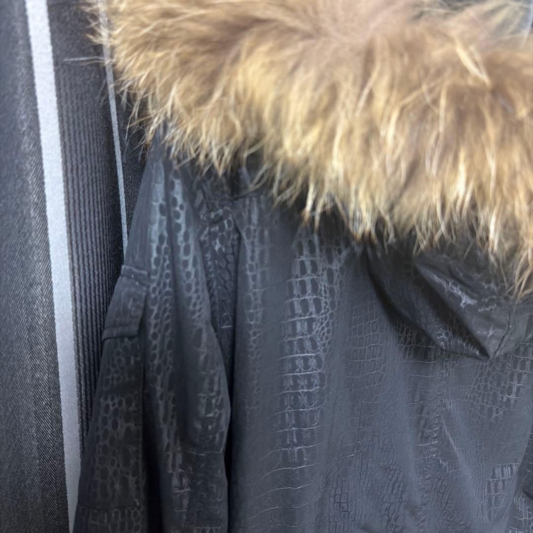 トルネードマート　クロコ型押しraccoon dogファーロングコート